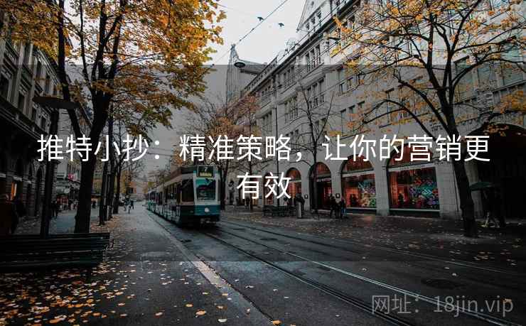 推特小抄：精准策略，让你的营销更有效
