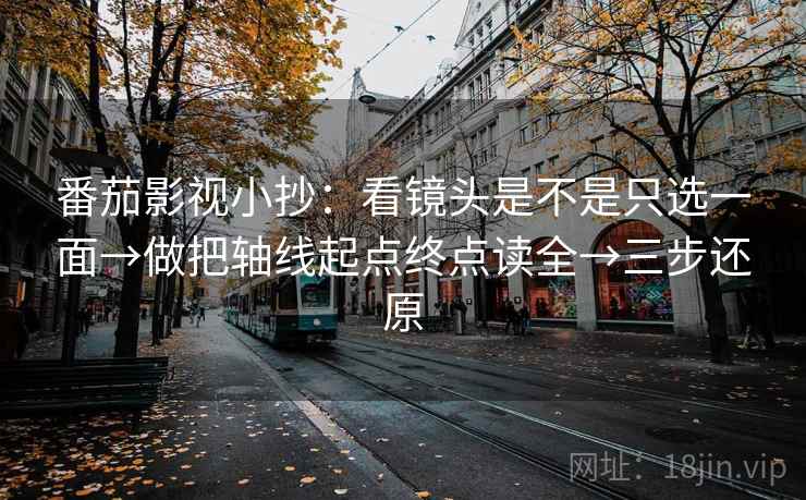 番茄影视小抄：看镜头是不是只选一面→做把轴线起点终点读全→三步还原