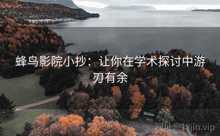 蜂鸟影院小抄：让你在学术探讨中游刃有余